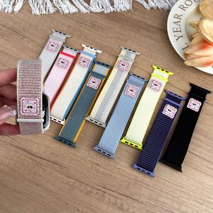 Correa de Reloj de Nailon con Diseño de Dibujos Animados Compatible con Apple Watch S11 S10 S9 <span class=keywords><strong>S8</strong></span> S7 S6 SE Ultra, Correa Deportiva Ajustable - Product Image 1