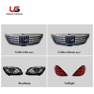 Piezas De Auto estilo <span class=keywords><strong>Maybach</strong></span> para <span class=keywords><strong>mercedes</strong></span>-benz W222 a <span class=keywords><strong>Maybach</strong></span> PP, rejilla de parachoques, faros traseros, faldas laterales - Product Image 2