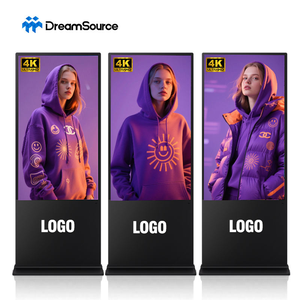DreamSource 2m x 1m Floor-<b>Standing</b> LED Digital Signage 4K Ultra HD Indoor Advertising Display Screen Purple Aluminum Frame - Product Image 1