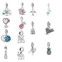 Originele Charm 2022 Rechido Groothandel 925 Sterling Zilver Verjaardag Cake Geschenkdoos Hanger Kralen Voor Originele Armband Dames Diy