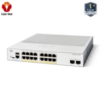 Commutateur de bureau géré Cisco Catalyst 1300 C1300-16FP-2G à 16 ports Gigabit Full PoE L2, neuf et scellé
