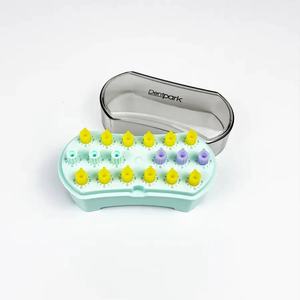 Manopole di conteggio scatola di disinfezione dentale custodia per sterilizzatore per <span class=keywords><strong>Autoclave</strong></span> Burs Endo portadocumenti con conteggio scatola di separazione di 2 colori per - Product Image 2