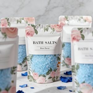 Sachet en plastique personnalisé avec logo imprimé, refermable et résistant à l'humidité, pour emballage de savon au sel de mer - Product Image 6