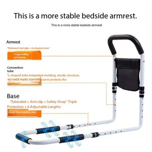 Height Adjustable Bed Assist Rail for Elder and Patient - Product Image 2