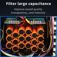 Amplificateur de puissance professionnel 2 canaux CA2 CA4 CA6 CA9, amplificateur audio stéréo 2U stable pour montage en rack, pour les performances de groupe sur scène