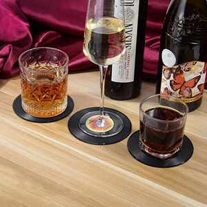 Sous-verre en vinyle de 5 cm, style rétro, isolant thermique et antidérapant - Product Image 4