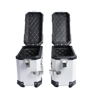 Maleta Lateral <span class=keywords><strong>para</strong></span> Motocicleta de Gran Capacidad, Totalmente Blanca, 38L, Impermeable, Caja de Almacenamiento, Maleta <span class=keywords><strong>para</strong></span> Motocicleta - Product Image 5