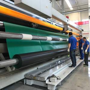 Géomembrane HDPE à double texture noire haute densité 45 mil, imperméable, pour étangs, <span class=keywords><strong>lacs</strong></span> d'eau salée, décharges, mines, fermes piscicoles, barrages - Product Image 5