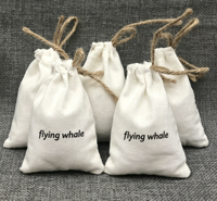 Sac en toile de coton écologique personnalisé avec logo, à cordon de serrage, pour l'emballage, recyclable, tendance, lavable, à double cordon