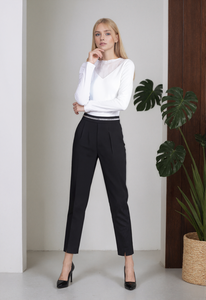 Phụ Nữ Của Mùa Hè Giản Dị Bút Chì Quần Văn Phòng Phụ Nữ Chính Thức Phù Hợp Với Quần Đen Đàn Hồi Giữa Phẳng Bán Buôn Văn Phòng Giản Dị - Product Image 4