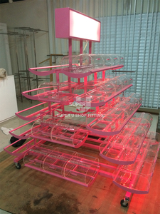 Mobiele Snoep Display Stand Pos Zoetwaren Suiker Rek Metalen Display Candy Winkelwagen Zoete Display Case Candy Rekken - Product Image 4