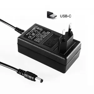Factory Price Ac/Dc Adapter 5V 2A 3A Usb-C 100-240V Ac Fast Charging Usb A Type-C Pd 65W Gan Power Adapter