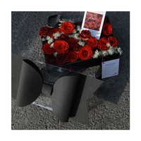 Boîte cadeau en PVC personnalisée en gros avec nœud et fleur, boîte d'emballage transparente pour fruits, boîte cadeau de Noël pour la Saint-Valentin