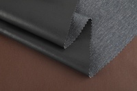 Rouleau de tissu en similicuir PU synthétique pour vêtements, 0,65 mm, 50 % PU 50 % coton, toucher doux, vente en gros