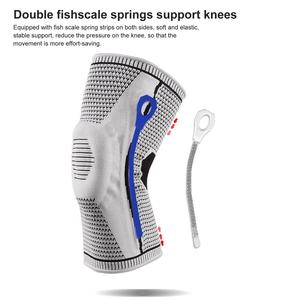 <span class=keywords><strong>Rodillera</strong></span> de compresión de silicona antideslizante con doble barra de resorte para dolor de rodilla, rotura de <span class=keywords><strong>menisco</strong></span>, artritis y tendinitis - Product Image 3