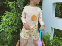 Maillot de bain pour enfants Short d'été pour garçons et filles Crème solaire à séchage rapide UV50 + Ensemble de plage Crème solaire flexible Speedos