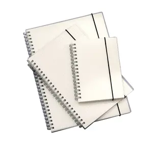 Individuelles A5-Tagesbuch mit Hardcover Leder-Mini-Notebook Planer Zeitungen Papierspiral-Notebooks für Studenten