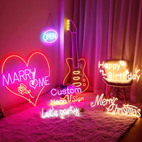 Enseigne commerciale personnalisée haut de gamme en néon, panneau publicitaire commercial, logo LED acrylique personnalisé, enseigne lumineuse LED personnalisée