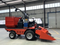 Coupe-silage autopropulsé 4QZ2100, conception légère, réduit la compactation du sol sur les rizières humides et molles en Asie du Sud-Est