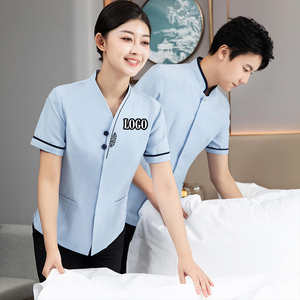 Nuovo stile di servizio di pulizia uniforme Hotel Hosekeeping abbigliamento da <span class=keywords><strong>cameriera</strong></span> pulizia cotone uniforme da uomo - Product Image 1