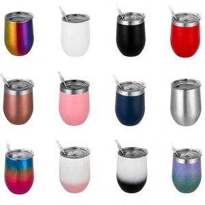 Vaso Térmico de Acero Inoxidable Azul con Tapa y Pajita, Diseño Minimalista para Oficina, 12oz - Product Image 2