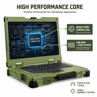 Ordinateur portable entièrement robuste, Intel Core i9 13e génération, carte graphique dédiée RTX 4060, haute performance, ordinateur portable industriel, lisible en plein soleil