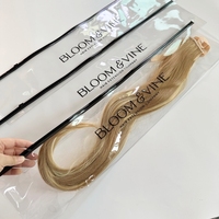 Sacs d'emballage personnalisés en PVC pour perruques, extensions de cheveux tressés, sacs en plastique transparent imprimés avec fermeture éclair pour accessoires capillaires