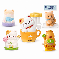 Tempat Jam Tangan Kucing Kartun Modern Kreatif, Figur Hewan Lucu, Ornamen Meja, Dekorasi Rumah Kantor, Hadiah, Buatan Cina