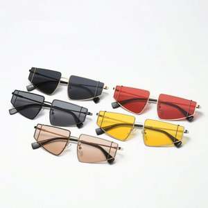 Lunettes de soleil de style nouveau 2019 pour femmes et hommes, lunettes de soleil punk, monture en métal - Product Image 6