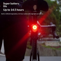 Feu arrière radar intelligent CYCLAMI LA150 pour vélo, alimenté par batterie, compteur de vitesse ANT+, connexion APP, lumière d'avertissement RGB tricolore