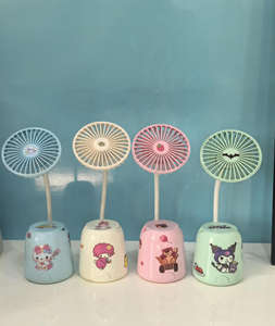 Ventilador de Escritorio Personalizado con Portalápices y Sacapuntas, 1 Velocidad, 250mAh, Venta Directa de Fábrica, Precio de Mayoreo - Product Image 1