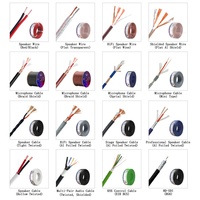 Cable de Altavoz RCA Transparente Flexible Profesional de 12/14/16 AWG, Cable de Audio de 2 Núcleos de Cobre Estañado OFC para Entretenimiento en el Hogar