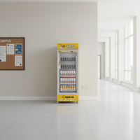 Fabricant de distributeurs automatiques personnalisables avec SDK, écran tactile 32 pouces, refroidissement par compresseur en acier inoxydable, surveillance à distance, boîte à lait frais