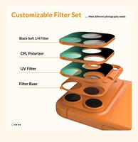 Film de protection magnétique de luxe pour objectif de téléphone, filtres souples UV+CPL+ND noirs, ensemble de filtres en verre trempé pour iPhone 17 Pro Max