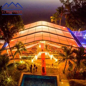 500 pessoas grande clara forma do arco do teto marquee festa eventos de casamento barraca para venda