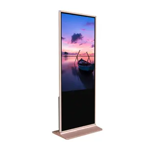 Openbare Plaats 43 Inch Split Screen Reclame Display 350 Cd/M 2 Digitale Standee Bewegwijzering Met Ce Fcc Certificaat