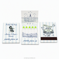 Allumettes de sécurité en bois personnalisées imprimées, écologiques, avec boîte à allumettes personnalisée pour les souvenirs de mariage et de fête