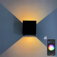 Applique murale à détecteur solaire de sécurité pour jardin à LED sezac arrosoir solaire à trois têtes
