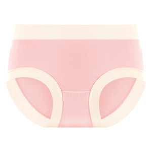 Culottes quotidiennes sans coutures respirantes en modal effet push-up 40S taille mi-haute color block pour filles, support OEM - Product Image 3