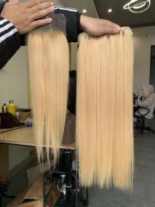 Extensiones de Cabello Vietnamitas Lisas, de Una y Dos Capas, Color Rubio 613, Color Natural para Mujeres - Product Image 2