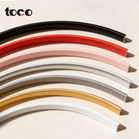 Bande de bordure autocollante en PVC en forme de U, colorée, blanche, dorée, argentée, pour le bord des meubles, bande de scellement de 10 mm, 18 mm pour cadre photo en MDF