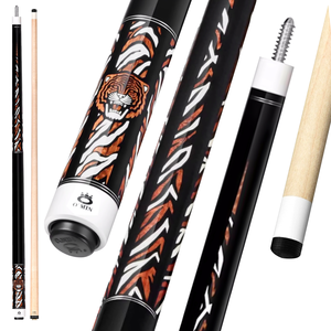 Tacos de billar O'min <span class=keywords><strong>Spider</strong></span> and Roar American Billiards, con eje de arce canadiense y punta de 12.5 mm, ideales para clubes, bares y uso doméstico. - Product Image 2