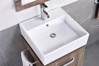 Meuble de salle de bain et de cuisine moderne de luxe avec lavabo mural et vasque intégrée – Meuble-lavabo moderne pour salle de bain