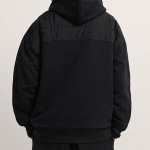 2025 hombres 100% algodón lana pesada calidad de lujo de gran tamaño Hip Hop personalizado pulóver Sudadera con capucha para hombres - Product Image 2