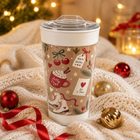 Mug à café anti-déversement, tasse anti-chute réutilisable, remplace les gobelets en papier, écologique, cadeau de Noël, bureau, maison, voyage