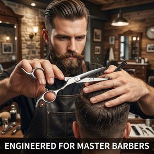 Ensemble de ciseaux professionnels pour cheveux, 12 pièces, acier inoxydable 4CR, ciseaux de coupe et d'éclaircissement pour cheveux, kit de coiffeur - Product Image 6
