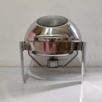 Edelstahl-Chafing-Dish mit 6L Fassungsvermögen, alkoholbetriebener Buffet-Wärmer für Catering und Gastronomie