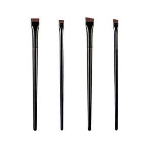 Marque privée Cheveux synthétiques professionnels Détail Pochoir à sourcils Pinceau teinté Pinceau incliné à angle ultra-mince Pinceau de maquillage unique - Product Image 1