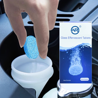OAR Nettoyant en comprimés effervescents pour vitres de voiture et pare-brise, décontamination puissante, élimination des traces d'eau, 10g, plastique, durée de conservation de 3 ans, certifié TÜV allemand