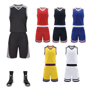 Maglia pantaloncini uomini basket basket uniforme Set per adulti maglia personalizzata basket Set basket - Product Image 1